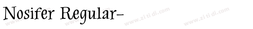 Nosifer Regular字体转换